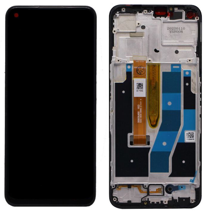 Дисплей OnePlus Nord CE 2 Lite 5G з тачскріном і рамкою, чорний