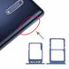Лоток для Nokia 5 Dual Sim (TA-1044, TA-1053) держатель (слот) для двух SIM-карт и карты памяти, синий (2 шт.) 1