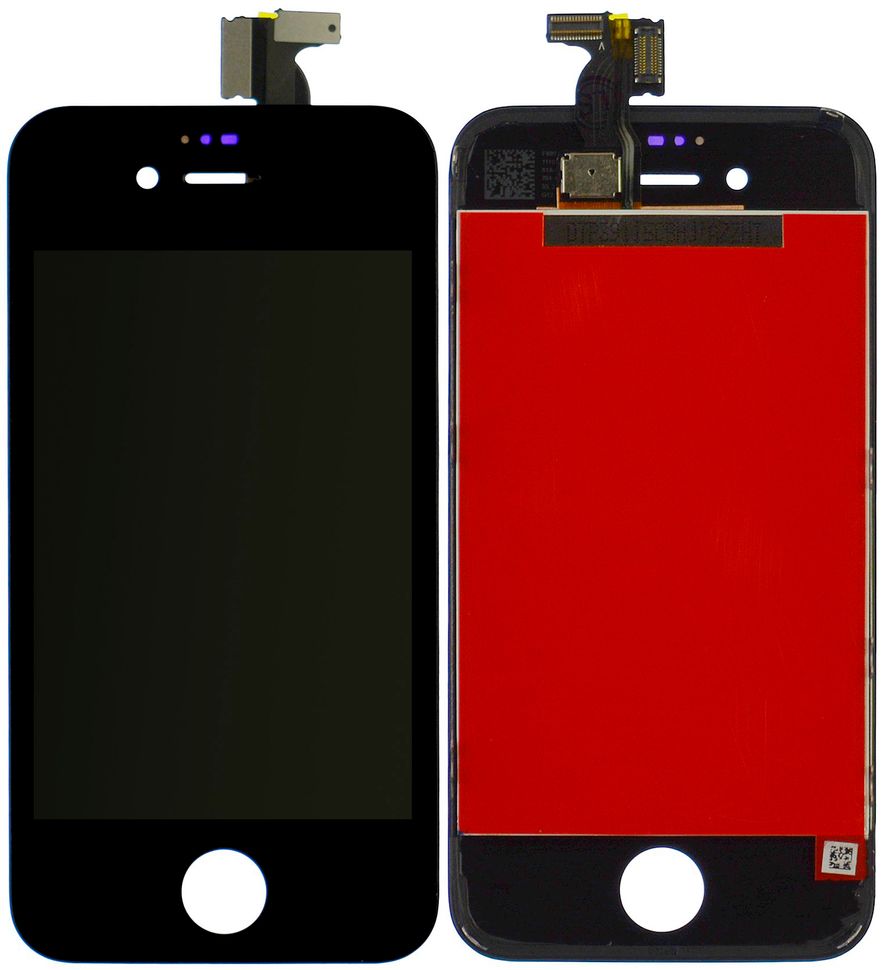 Дисплей (екран) Apple iPhone 4 з тачскріном і рамкою в зборі (Original China Refurbished), чорний