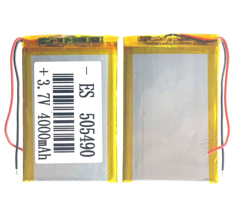Универсальная аккумуляторная батарея (АКБ) 2pin, 4.0 X 57 X 96 мм (405796), 4000 mAh