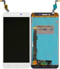 Дисплей (екран) Lenovo A6020a46 Vibe K5 Plus, Lemon 3 з тачскріном в зборі, білий
