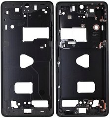 Рамка кріплення дисплея для Samsung G998 Galaxy S21 Ultra 5G, чорна