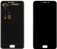 Дисплей (екран) Meizu M5 Note, Meilan Note 5 (M621, M621Q, M621M, M621C, M621H) з тачскріном в зборі ORIG, чорний