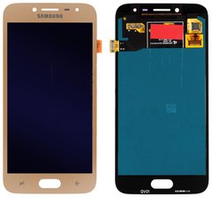 Дисплей (екран) Samsung J250 Galaxy J2 (2018) J250F, J250DS, J250FZ OLED з тачскріном в зборі, золотистий