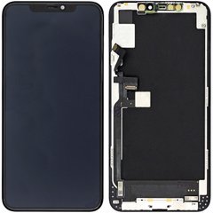 Дисплей (екран) Apple iPhone 11 Pro Max з тачскріном і рамкою в зборі (Original China Refurbished), чорний