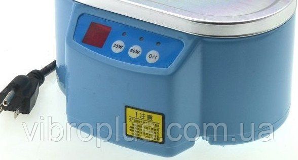 Ультразвукова ванна HAIRUI HD-286D, два режими 30W, 60W, 0.75 л., З металевою кришкою