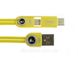 USB-кабель Remax RC-073th Lightning + Micro USB + Type C, жовтий 1