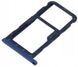 Лоток для Huawei P20 Lite, Nova 3e NE-TL00, ANE-LX1 держатель (слот) для SIM-карти і карти пам'яті, синій Klein Blue