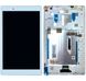 Дисплей (экран) 8” Lenovo Tab 3 Plus TB-8703X, TB-8703F с тачскрином и рамкой в сборе, белый 1