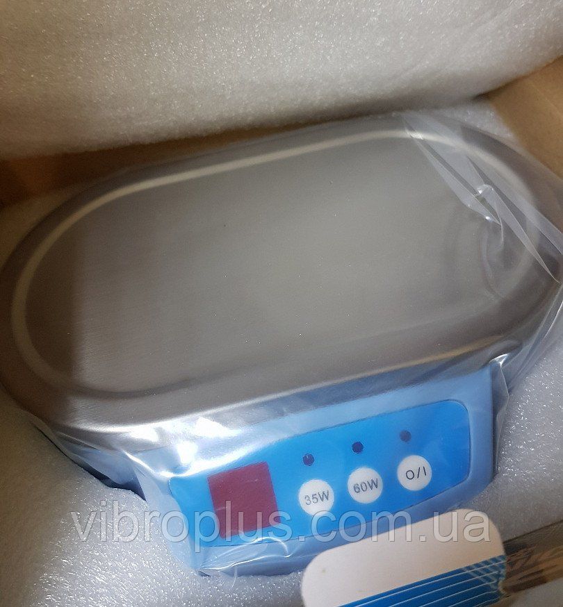 Ультразвукова ванна HAIRUI HD-286D, два режими 30W, 60W, 0.75 л., З металевою кришкою