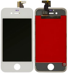 Дисплей (экран) Apple iPhone 4S с тачскрином и рамкой в сборе (Original China Refurbished), белый