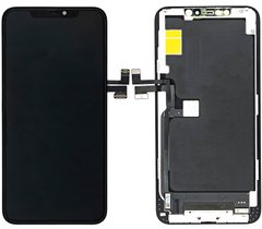 Дисплей (экран) Apple iPhone 11 Pro Max с тачскрином и рамкой в сборе (Original China), черный