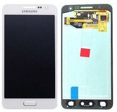 Дисплей (экран) Samsung A300F Galaxy A3, A300FU, A300H (2015) TFT с тачскрином в сборе, белый