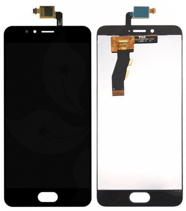 Дисплей (экран) Meizu M5s (M612, M612H, M612M, M612Q), M5s mini с тачскрином в сборе ORIG, черный