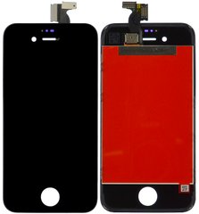 Дисплей (экран) Apple iPhone 4S с тачскрином и рамкой в сборе (Original China Refurbished), черный