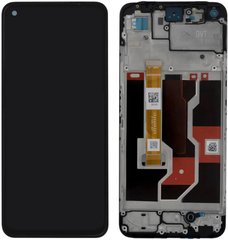 Дисплей Realme 9i RMX3491 з тачскріном і рамкою, чорний
