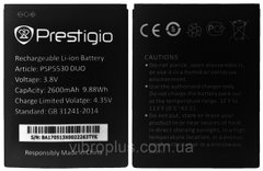 Батарея PSP5530 DUO аккумулятор для Prestigio MultiPhone 5530 Grace Z5, MultiPhone 3533 Grace Z3