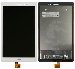 Дисплей (экран) 8” Huawei MediaPad T1 (S8-701u, T1-821L LTE), Honor Tablet T1 с тачскрином в сборе, белый