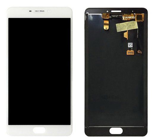 Дисплей (екран) Meizu M3 Max (S685H, S685M, S685C, S685Q) з тачскріном в зборі, білий