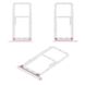 Лоток для Xiaomi Mi 5X (Mi5X), Mi A1 (MiA1) держатель (слот) для SIM-карти і карти пам'яті, рожевий