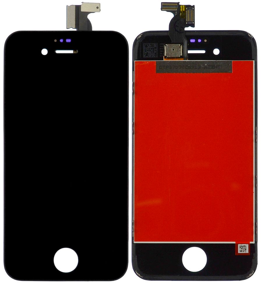 Дисплей (екран) Apple iPhone 4S з тачскріном і рамкою в зборі (Original China Refurbished), чорний
