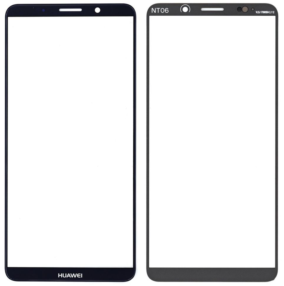 Стекло экрана (Glass) Huawei Mate 10 Pro (BLA-L09, BLA-L29), синий