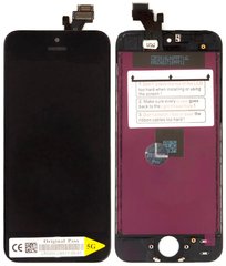 Дисплей (экран) Apple iPhone 5 с тачскрином и рамкой в сборе (Original China Refurbished), черный