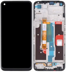 Дисплей Realme 8i RMX3151 с тачскрином и рамкой, черный