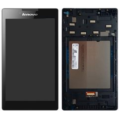 Дисплей (екран) 7 "Lenovo A7-30 Tab 2 A7-30HC, A7-30DC, A7-30F з тачскріном і рамкою в зборі, чорний