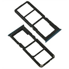 Лоток для Oppo A52, A72, A92, A5 (2020), A9 (2020) держатель (слот) для двух SIM-карт и карты памяти, синий