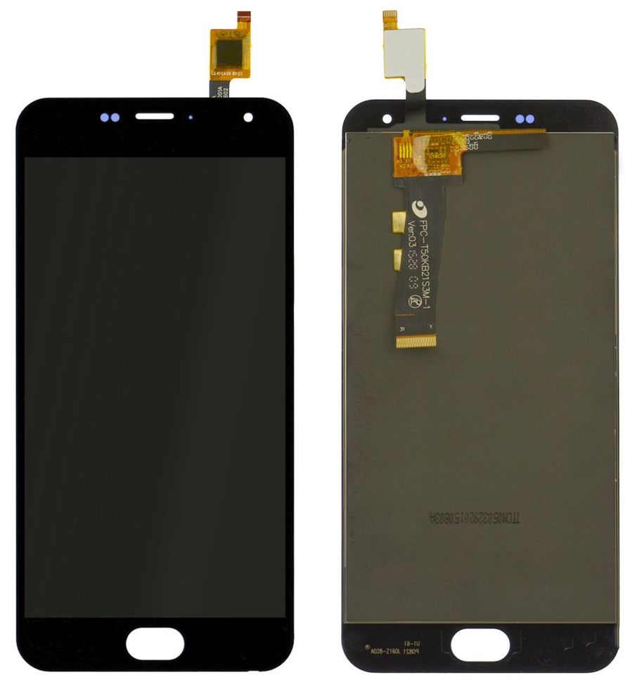 Дисплей Meizu M2, M2 Mini, M578M, M578H з тачскріном (мікросхема 5x5mm), чорний