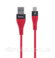 USB-кабель Hoco U38 Micro USB, червоно-чорний