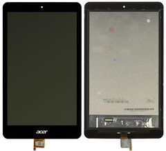 Дисплей (экран) 8” Acer B1-820 Iconia One с тачскрином в сборе, черный