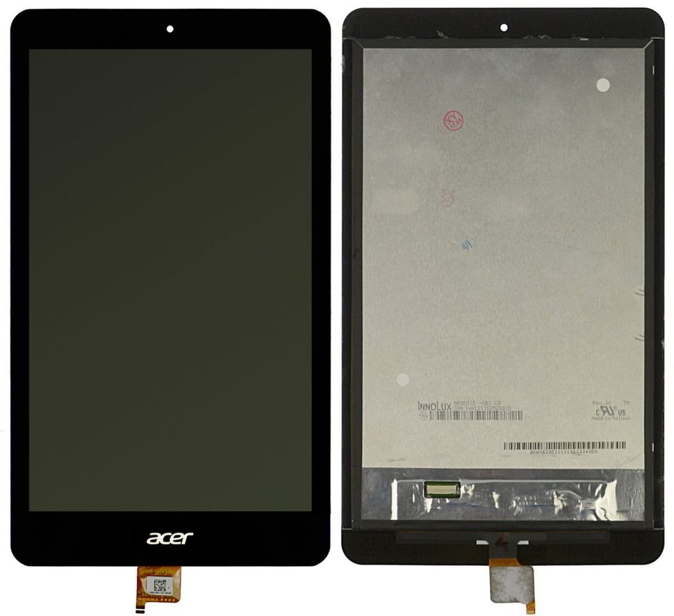 Дисплей (екран) 8 "Acer B1-820 Iconia One з тачскріном в зборі, чорний