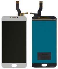 Дисплей (экран) Meizu M3 Note (L681H), Blue Charm Note 3 TXDT550UZPA-75 с тачскрином в сборе, белый
