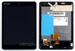 Дисплей (экран) 7” Lenovo Miix 3-830 IdeaTab с тачскрином и рамкой в сборе, черный