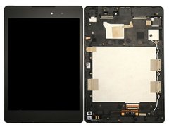 Дисплей (экран) 8" Asus Z581KL ZenPad 3 с тачскрином и рамкой в сборе, черный