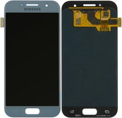 Дисплей (экран) Samsung A320F, A320Y Galaxy A3 (2017) PLS TFT с тачскрином, голубой
