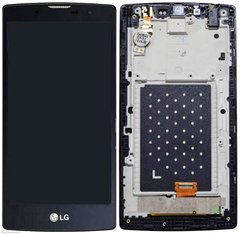 Дисплей (екран) LG H522Y G4c, H525 G4c з тачскріном і рамкою в зборі ORIG, чорний