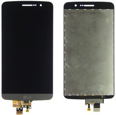 Дисплей (экран) LG X190 Ray Dual Sim с тачскрином в сборе, серый (черный)