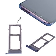 Лоток для Samsung G960F Galaxy S9 One SIM, G965F Galaxy S9 Plus держатель (слот) для SIM-карты и карты памяти, синий