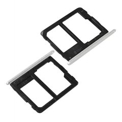 Лоток для Samsung A7100, A710FD Galaxy A7 (2016) Dual Sim держатель (слот) для SIM-карты и карты памяти, белый