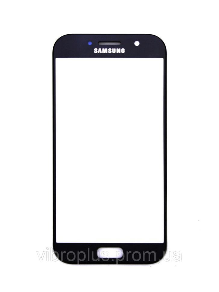 Скло екрану (Glass) Samsung A520, A520F Galaxy A5 (2017), black (чорний)