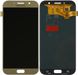Дисплей (екран) Samsung A720F, A720DS Galaxy A7 (2017) AMOLED з тачскріном в зборі ORIG, золотистий