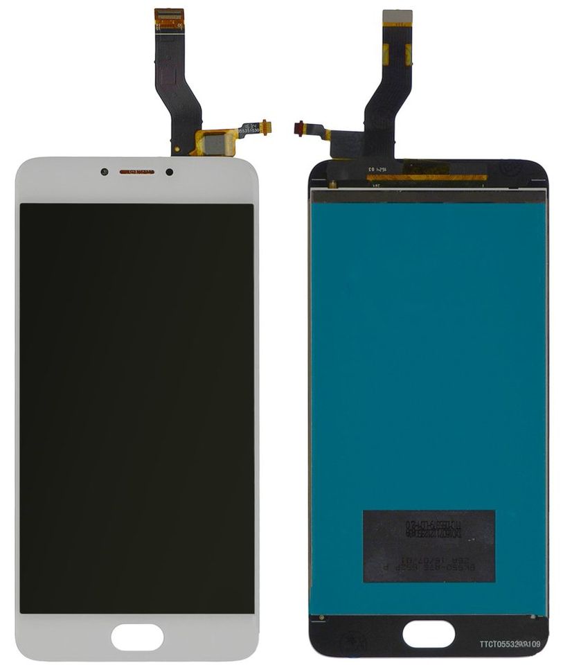 Дисплей (экран) Meizu M3 Note (L681H), Blue Charm Note 3 TXDT550UZPA-75 с тачскрином в сборе, белый