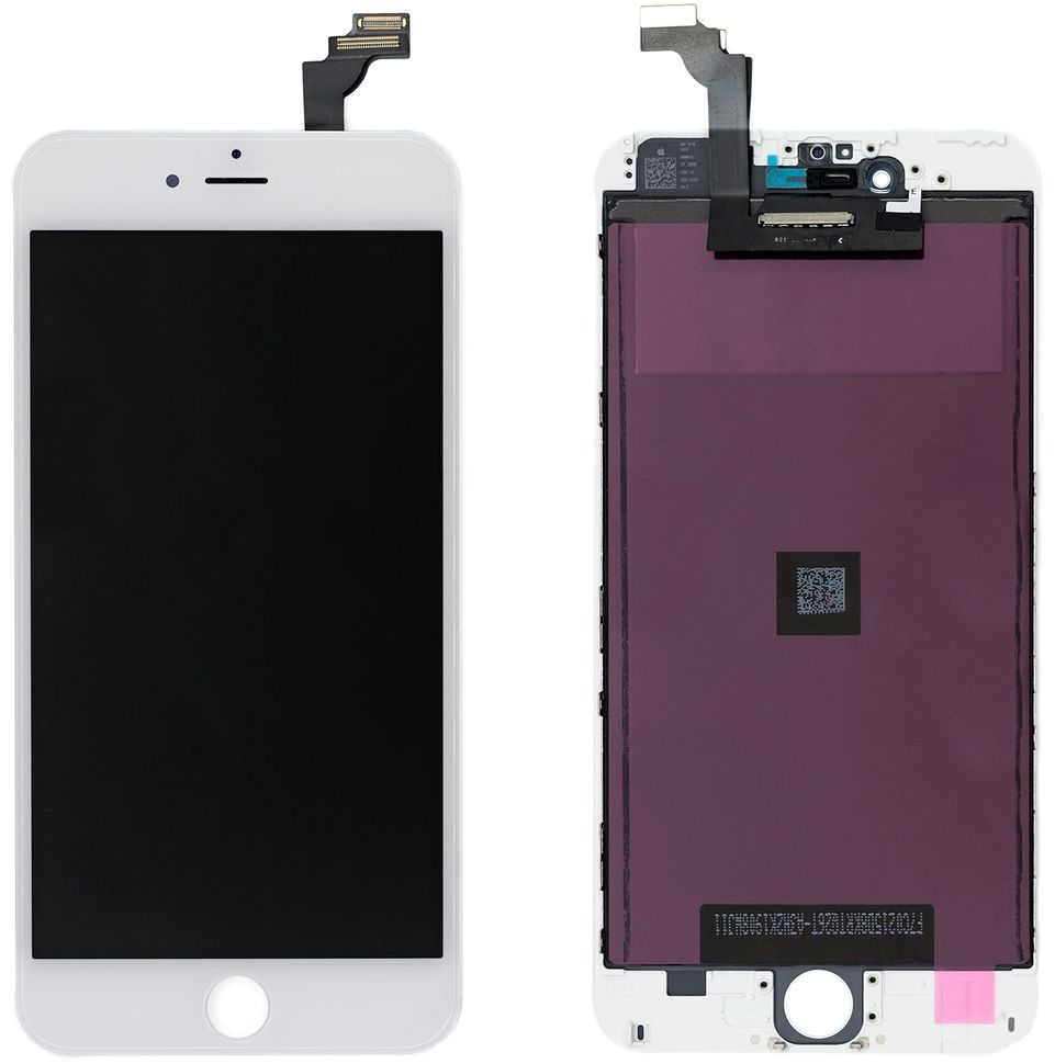 Дисплей (экран) Apple iPhone 6 Plus с тачскрином и рамкой в сборе Original, белый