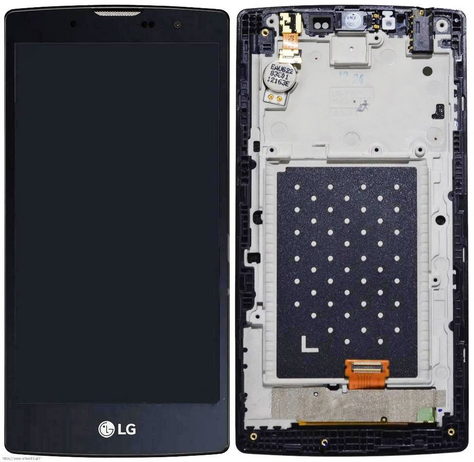 Дисплей (экран) LG H522Y G4c, H525 G4c с тачскрином и рамкой в сборе ORIG, черный