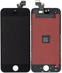 Дисплей (экран) Apple iPhone 5 с тачскрином и рамкой в сборе Original, черный