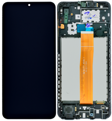 Дисплей Samsung A022 Galaxy A02 с тачскрином и рамкой, черный