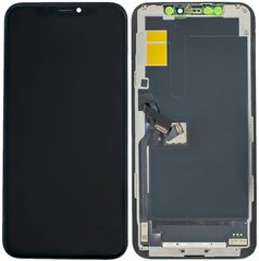 Дисплей (екран) Apple iPhone 11 Pro з тачскріном і рамкою в зборі (Hard Oled), чорний